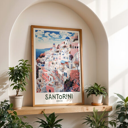 Πόστερ SANTORINI FANTASY - Πολεις - Χαρτες