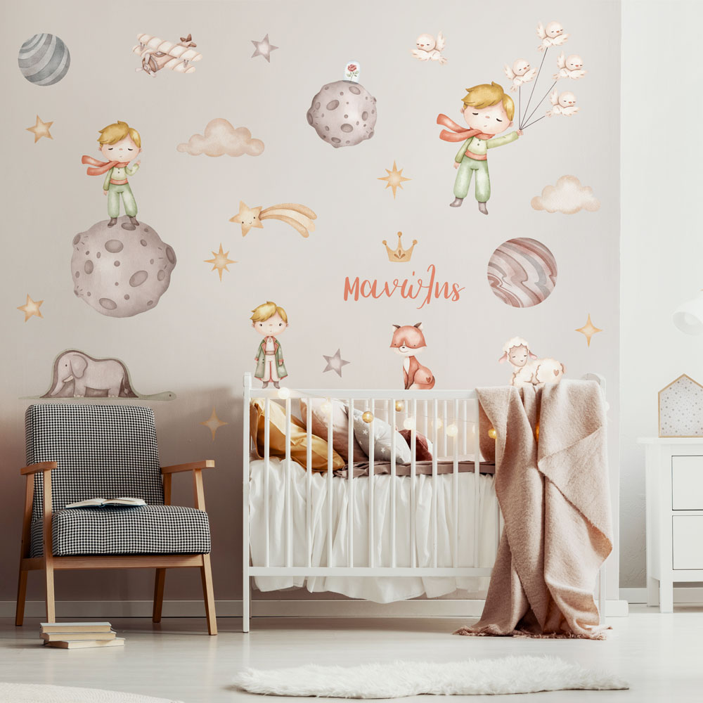 Αυτοκόλλητο τοίχου WATERCOLOR LITTLE PRINCE