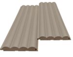 Διακοσμητικό MDF panel τοίχου με 3D πηχακια SAND GREY 806090 WAVE DL πλατος 11.9cm x υψος 2.75m