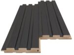 Διακοσμητικό MDF panel τοίχου με 3D πηχακια BLACK LEAD 507090 BEAT DL πλατος 11.9cm x υψος 2.75m