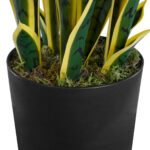 BLOODLEAF DRACAENA TRIFASCIATA 20062 Τεχνητό Διακοσμητικό Φυτό Αιματόφυλλη Σανσεβιέρια Υ100cm