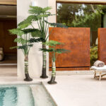 MONSTERA SET 20090 - Τεχνητό Διακοσμητικό Σετ Φυτών Μονστέρα A:Υ300cm B:Υ200cm C:Υ150cm