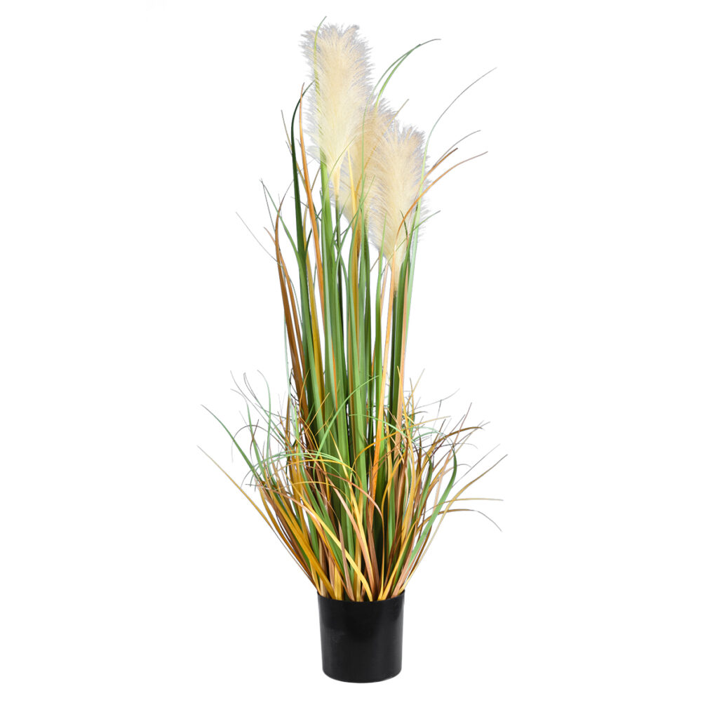PAMPAS GRASS 20107 Τεχνητό Διακοσμητικό Φυτό Γρασίδι της Πάμπας Υ88cm