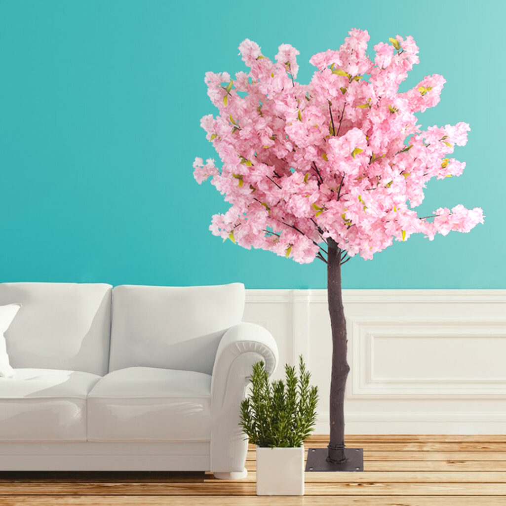 PINK CHERRY BLOSSOM TREE 20140 Τεχνητό Διακοσμητικό Δέντρο Ροζ Κερασιά Υ160cm