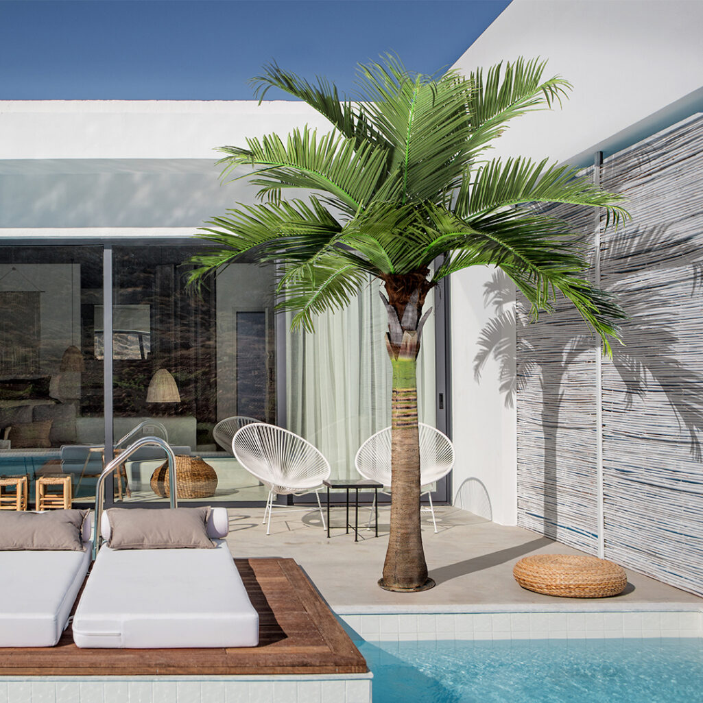 COCONUT PALM TREE 20169 Τεχνητό Διακοσμητικό Φυτό Φοινικόδεντρο Κοκοφοίνικας Εξωτερικού Χώρου IP68 UV Certified Protection Υ400cm