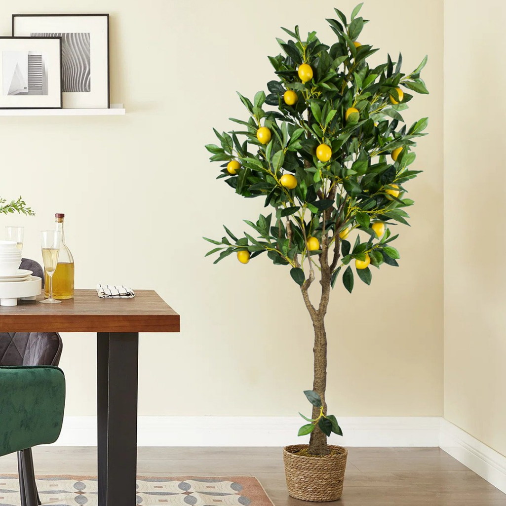 LEMON TREE 20214 Τεχνητό Διακοσμητικό Δέντρο Λεμονιά Υ165cm