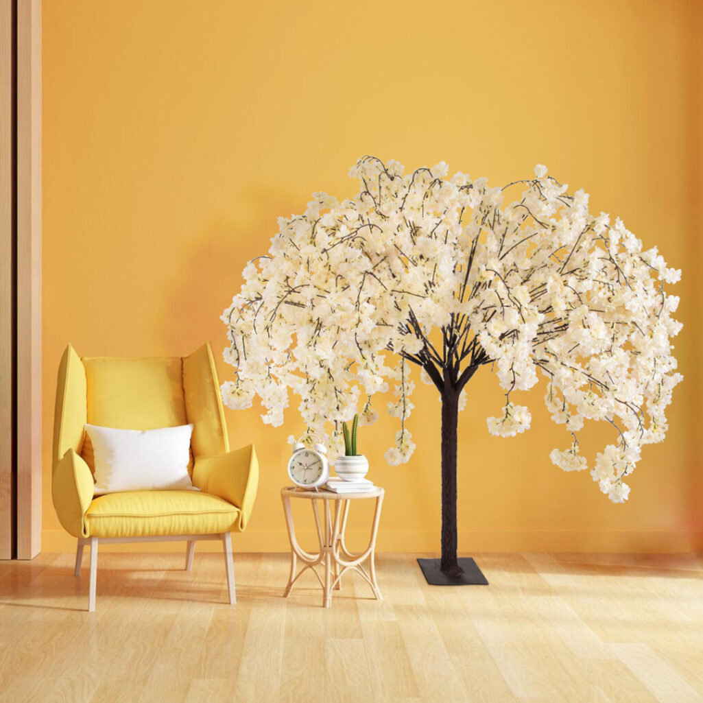 SALMON CHERRY BLOSSOM TREE 20358 Τεχνητό Διακοσμητικό Δέντρο Μπεζ Άνθος Κερασιάς Υ140cm