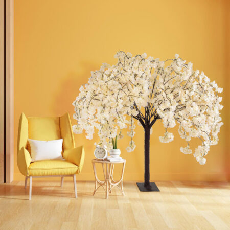 SALMON CHERRY BLOSSOM TREE 20358 Τεχνητό Διακοσμητικό Δέντρο Μπεζ Άνθος Κερασιάς Υ140cm - Τεχνητα Ανθισμένα Δεντρα Sticky 4