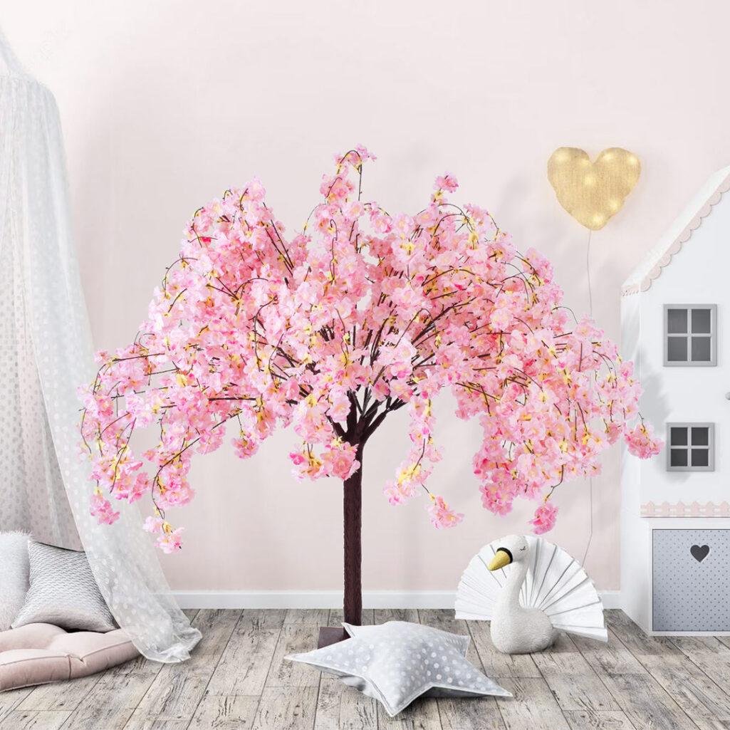 PINK CHERRY BLOSSOM TREE 20359 Τεχνητό Διακοσμητικό Δέντρο Ροζ Άνθος Κερασιάς Υ140cm