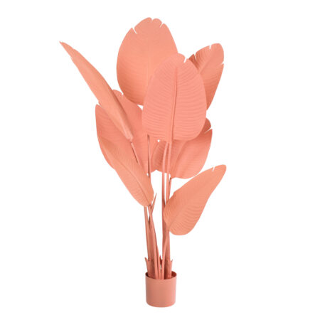 SALMON STRELITZIA 20366 Τεχνητό Διακοσμητικό Φυτό Σομόν Στερλίτσια Υ120cm - Τεχνητες Στρελιτσιες (Πουλι παραδεισου)