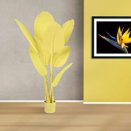 YELLOW STRELITZIA 20367 Τεχνητό Διακοσμητικό Φυτό Κίτρινη Στερλίτσια Υ120cm - Τεχνητες Στρελιτσιες (Πουλι παραδεισου) Sticky 3