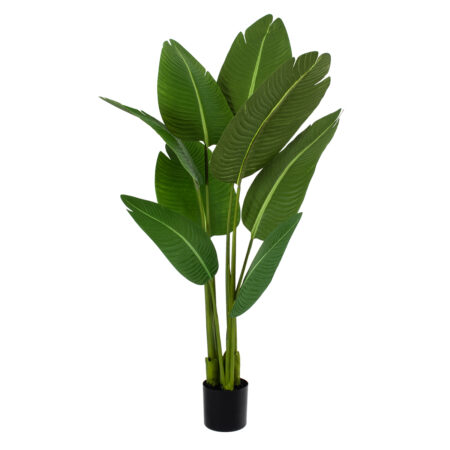 GREEN STRELITZIA 20369 Τεχνητό Διακοσμητικό Φυτό Πράσινη Στερλίτσια Υ120cm - Τεχνητες Στρελιτσιες (Πουλι παραδεισου)