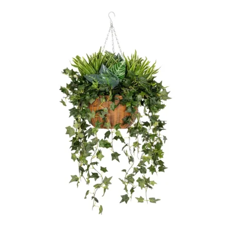 VARIOUS HANGING PLANT 20623 Τεχνητό Κρεμαστό Διακοσμητικό Φυτό Φτέρης Π60 x Μ60 x Y70cm - Πρασινάδες - Κρεμαστά φυτά Sticky 1