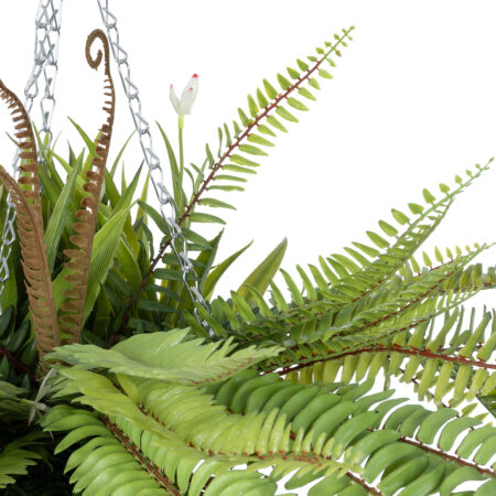 FERN HANGING BOUQUET PLANT 20629 Τεχνητό Κρεμαστό Διακοσμητικό Φυτό Φτέρης  Y56cm - Πρασινάδες - Κρεμαστά φυτά Sticky 3