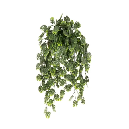 MONSTERA HANGING PLANT 20633 Τεχνητό Κρεμαστό Διακοσμητικό Φυτό Φτέρης Π40 x Μ40 x Y88cm