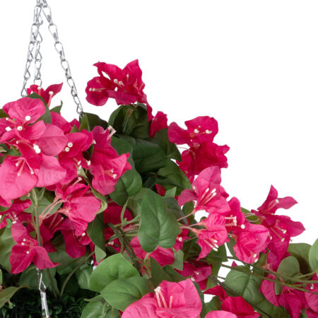RHODODENDRON HANGING PLANT 20634 Τεχνητό Κρεμαστό Διακοσμητικό Φυτό Τριανταφυλλιάς Y60cm - Πρασινάδες - Κρεμαστά φυτά Sticky 2