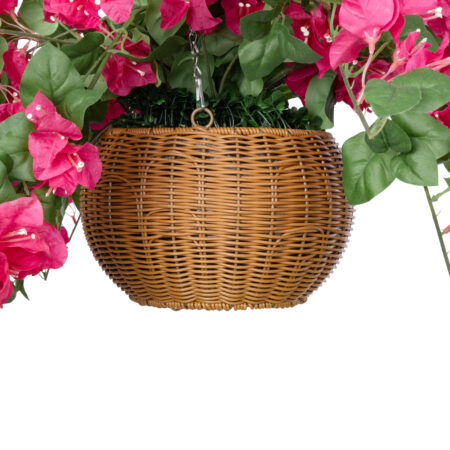 RHODODENDRON HANGING PLANT 20634 Τεχνητό Κρεμαστό Διακοσμητικό Φυτό Τριανταφυλλιάς Y60cm - Πρασινάδες - Κρεμαστά φυτά Sticky 3