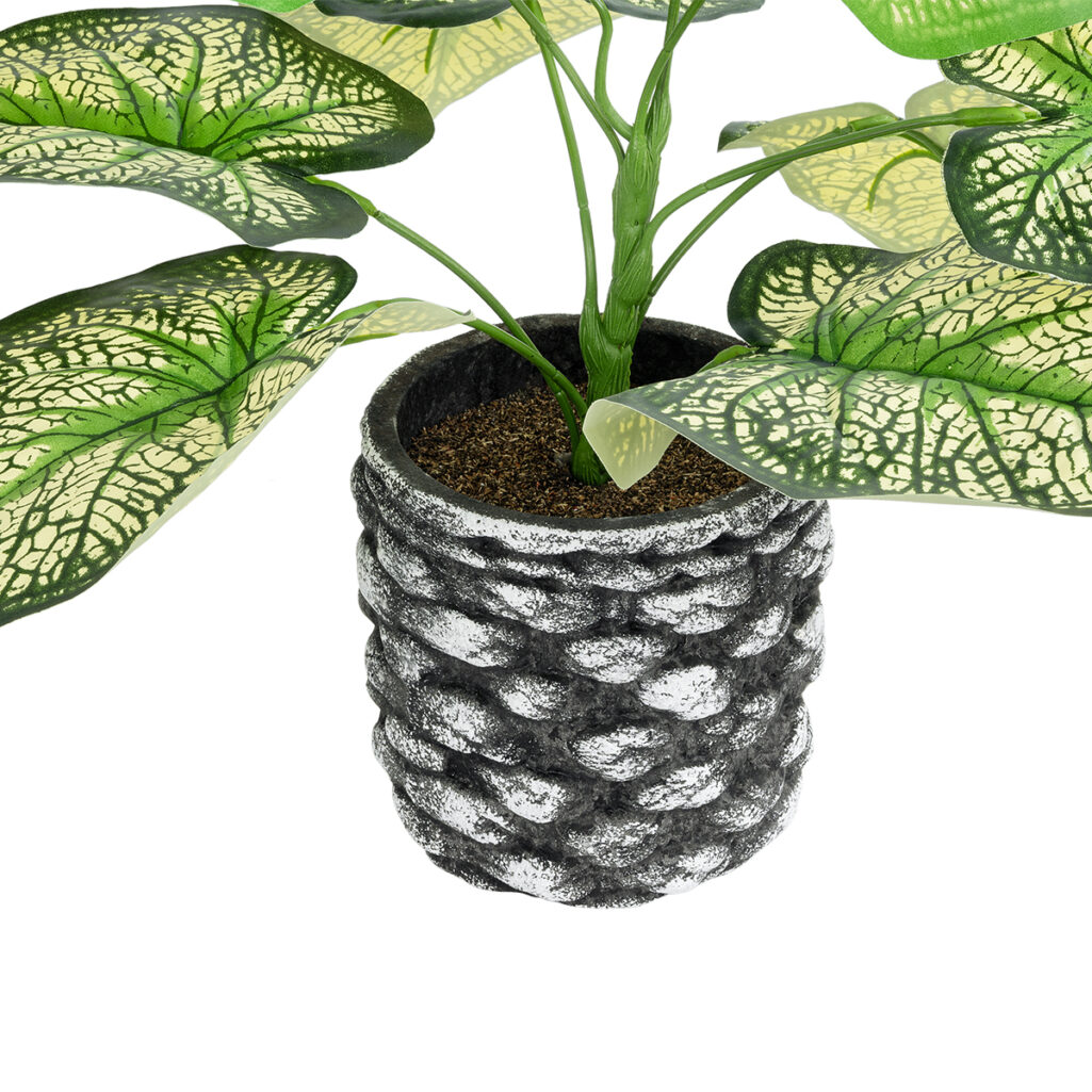 CALADIUM 20889 Τεχνητό Διακοσμητικό Φυτό Τροπικό Καλάδιο Φ40 x Υ33cm