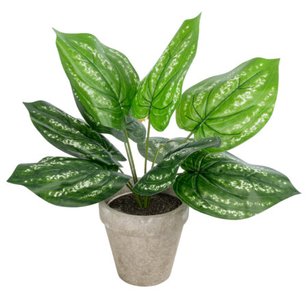 SILVER POTHOS POTTED PLANT 20896 Διακοσμητικό Φυτό Πόθος Φ40 x Υ33cm - Τροπικα και Ιδιαιτερα Τεχνητα φυτα