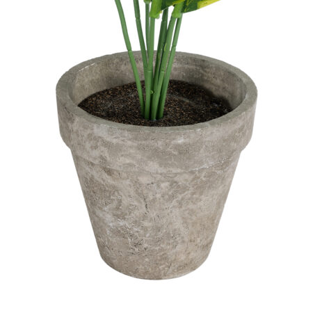 YELLOW HOSTA PLANT 20899 Τεχνητό Διακοσμητικό Φυτό Κίτρινη Χόστα Φ45 x Υ40cm - Τροπικα και Ιδιαιτερα Τεχνητα φυτα Sticky 2