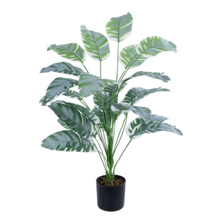 BANANA ZEBRA PLANT 20919 - Διακοσμητικό Φυτό Μπανανιά Ζέβρα Φ78 x Υ80cm - Τεχνητες Μπανανιες