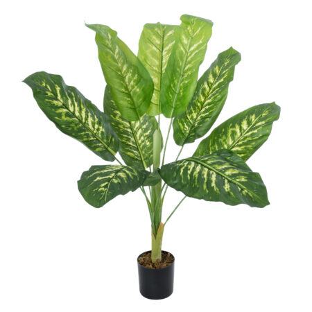 CALATHEA PLANT 20940 Διακοσμητικό Φυτό Καλαθέα Φ80 x Υ90cm - Τροπικα και Ιδιαιτερα Τεχνητα φυτα Sticky 1