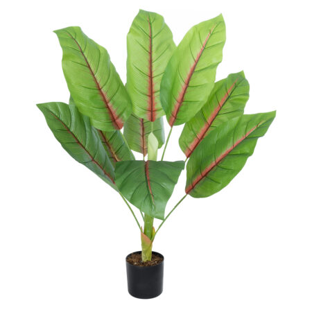 BLOOD BANANA PLANT 20944 - Διακοσμητικό Φυτό Αιματόφυλλη Μπανανιά Φ70 x Υ90cm - Τεχνητες Μπανανιες