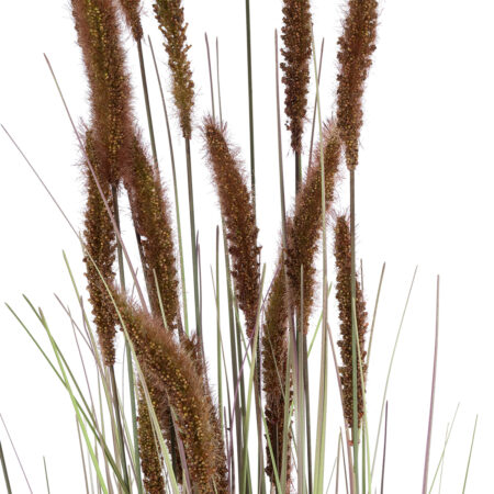 BROWN LAGURUS 21101 Διακοσμητικό Φυτό Καφέ Λαγοουρά Υ140cm - Τεχνητά Γρασίδια και Χόρτα Sticky 1