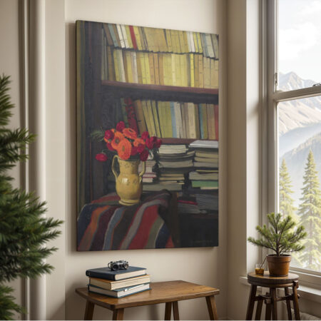 Πινακας σε καμβά FELIX VALLOTTON - LA BIBLIOTHEQUE - Felix Vallotton