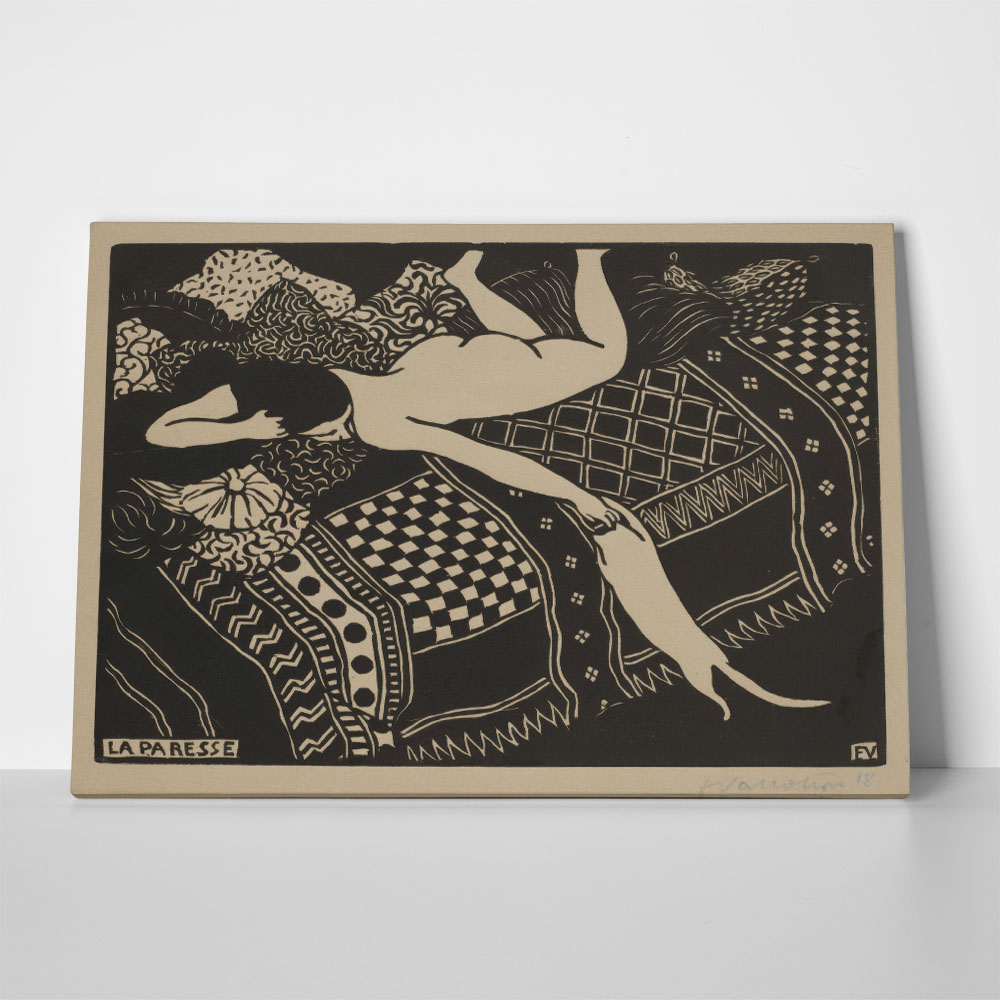 Πινακας σε καμβά FELIX VALLOTTON - THE LAZINESS