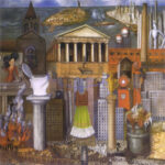 Πίνακας σε καμβά FRIDA KAHLO - MY DRESS HANGS THERE