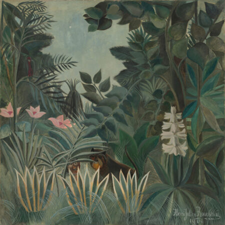 Πίνακας σε καμβά HENRI ROUSSEAU - THE EQUATORIAL JUNGLE - Αλλοι ζωγραφοι Sticky 6