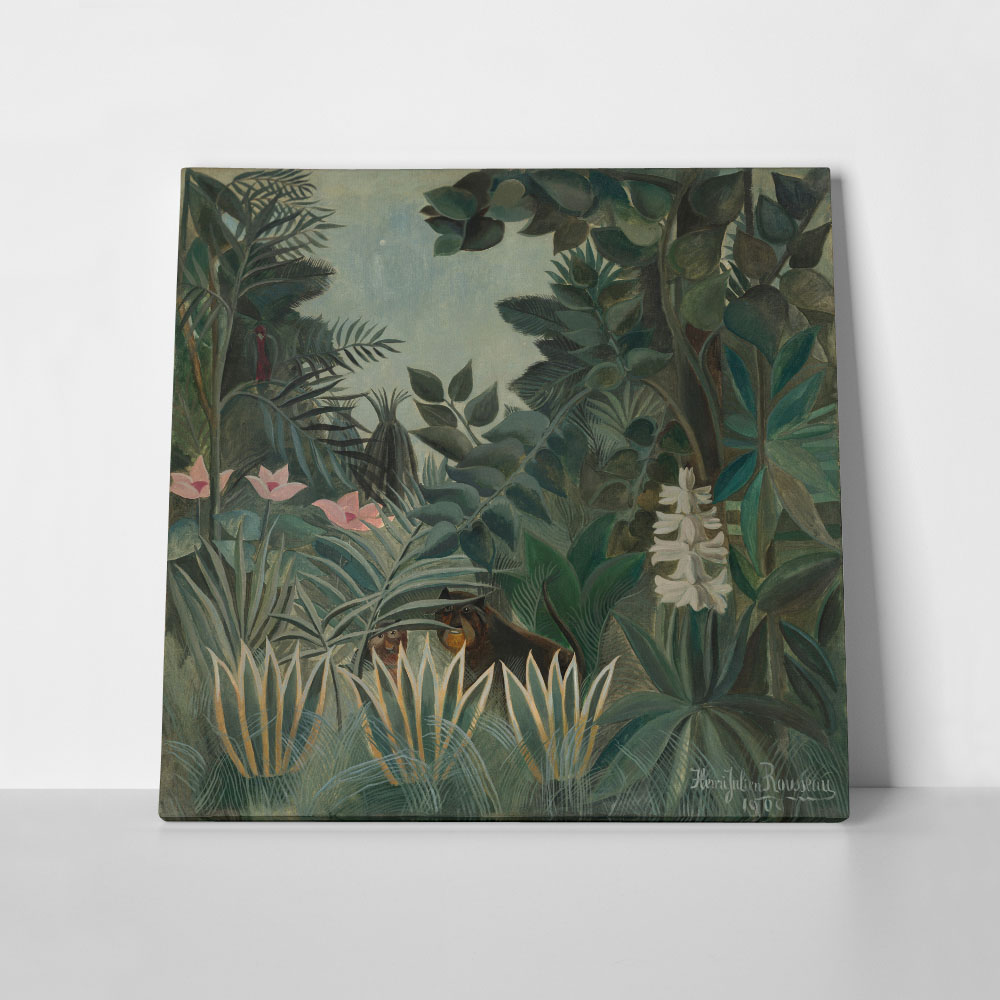 Πίνακας σε καμβά HENRI ROUSSEAU - THE EQUATORIAL JUNGLE