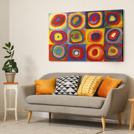 Πινακας σε καμβά KANDINSKY - SQUARES WITH CONCENTRIC CIRCLES - Wassily Kandinsky