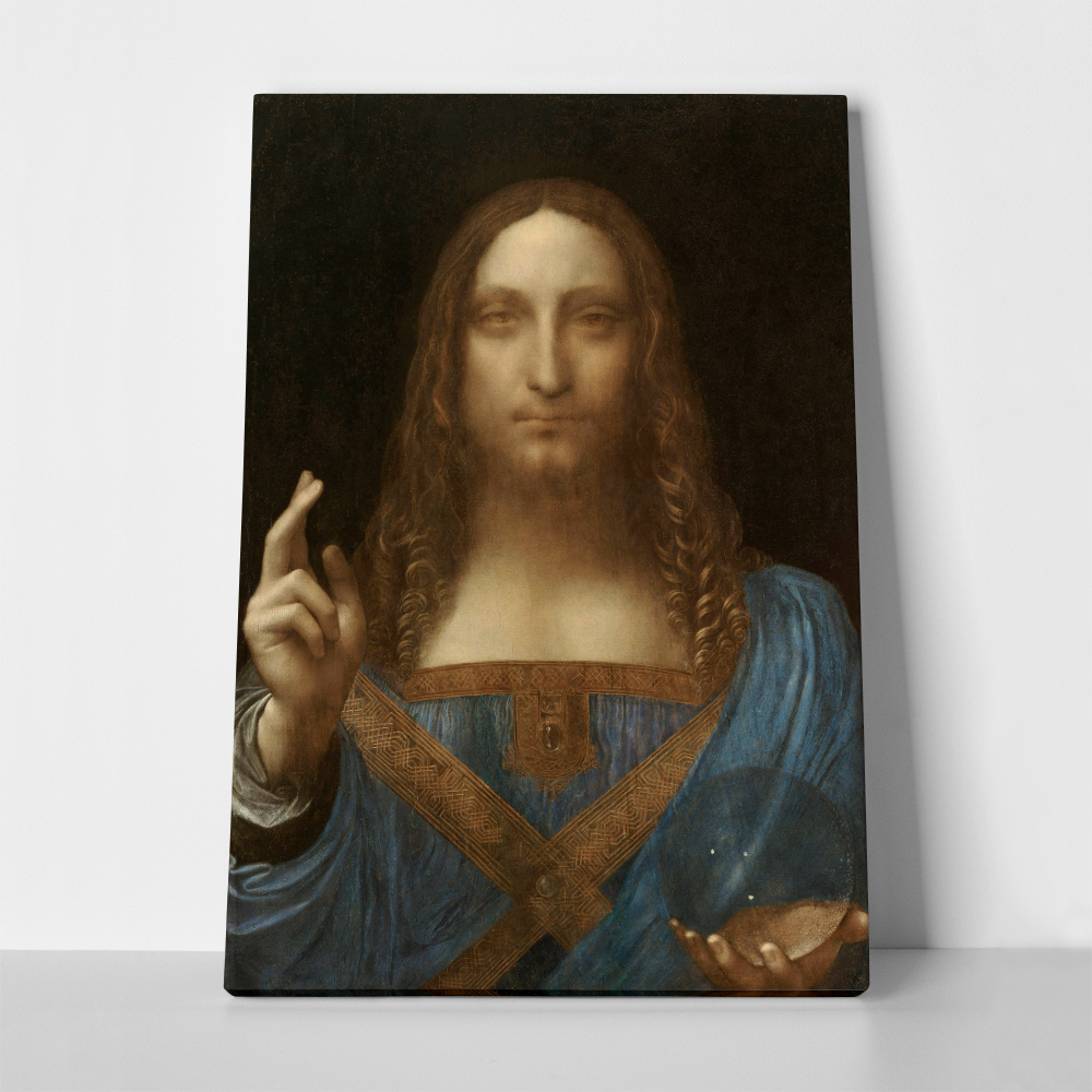 Πινακας σε καμβά LEONARDO DA VINCI - SALVATOR MUNDI