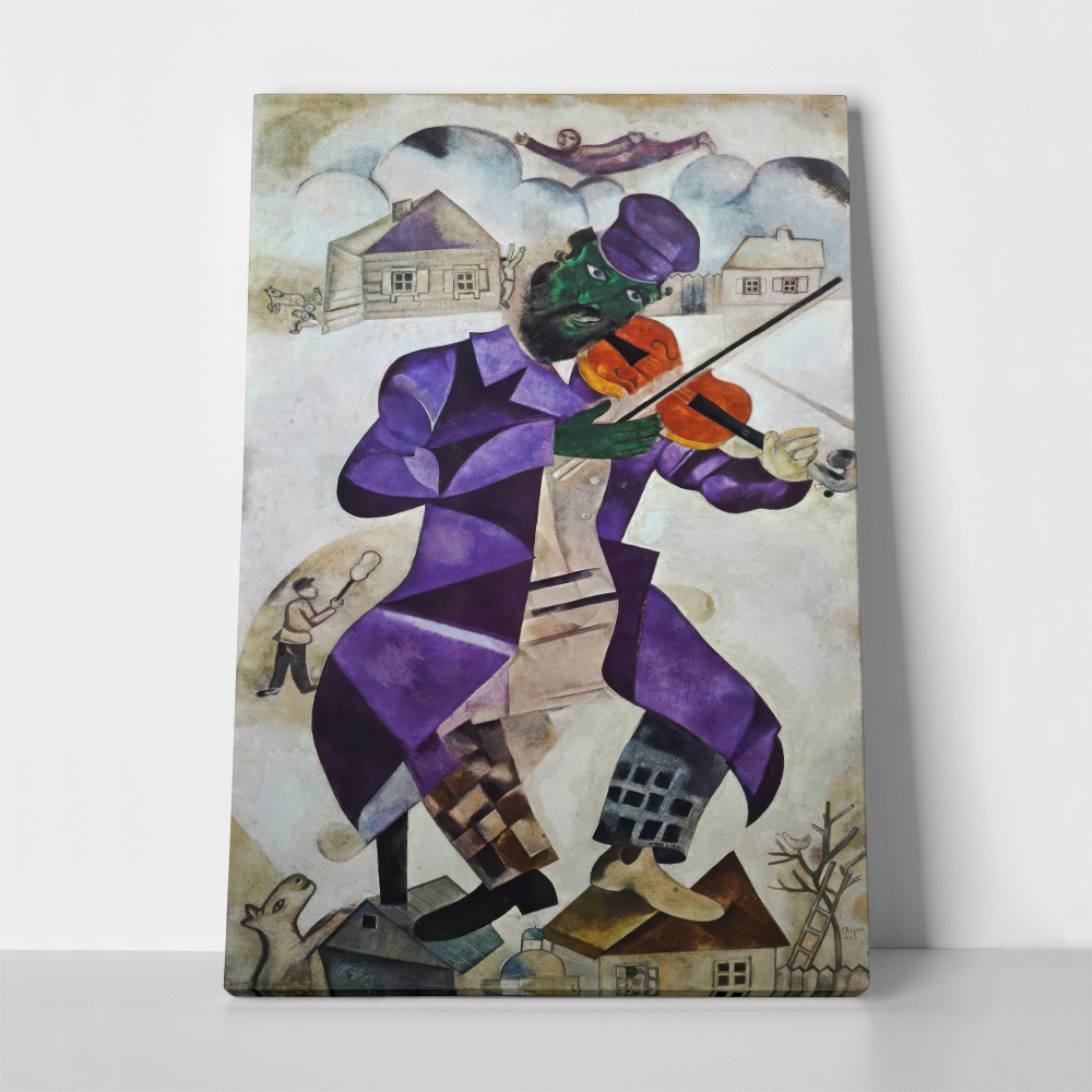 Πινακας σε καμβά MARC CHAGALL - GREEN VIOLINIST