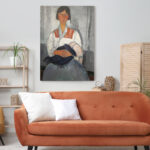 Πινακας σε καμβά MODIGLIANI - FEMME GITANE AVEC ENFANT