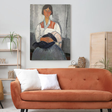 Πινακας σε καμβά MODIGLIANI - FEMME GITANE AVEC ENFANT - Modigliani Amedeo