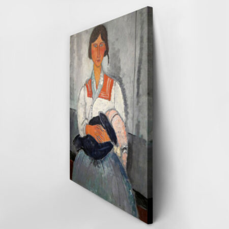 Πινακας σε καμβά MODIGLIANI - FEMME GITANE AVEC ENFANT - Modigliani Amedeo Sticky 3