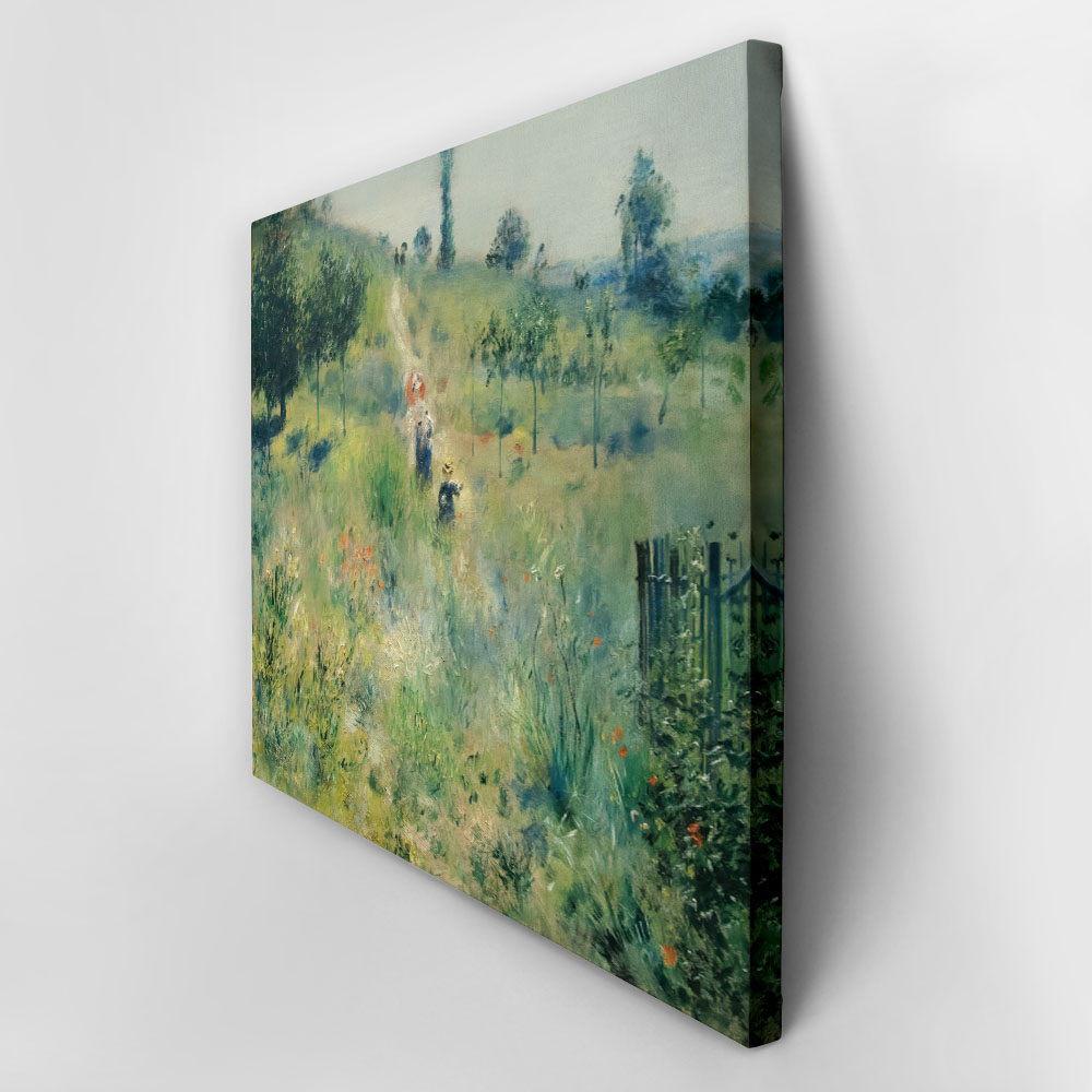Πινακας σε καμβά RENOIR - CHEMIN MONTANT DANS LES HAUTES HERBES