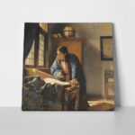 Πίνακας σε καμβά VERMEER - THE GEOGRAPHER
