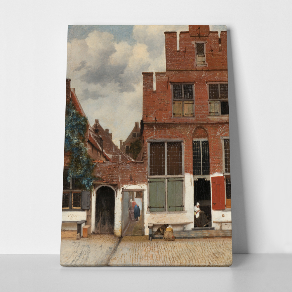 Πινακας σε καμβά VERMEER - THE LITTLE STREET