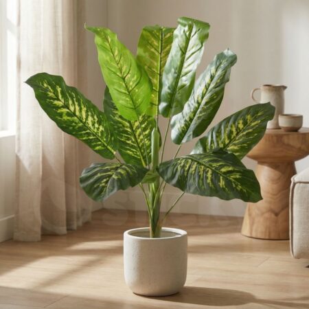 CALATHEA PLANT 20940 Διακοσμητικό Φυτό Καλαθέα Φ80 x Υ90cm - Τροπικα και Ιδιαιτερα Τεχνητα φυτα