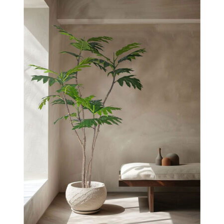 BREADFRUIT TREE ΔΕΝΤΡΟ ΤΕΧΝΗΤΟ ΣΕ ΓΛΑΣΤΡΑ 180 PE ΠΡΑΣΙΝΟ ΜΕΤΑΞΩΤΟ ΥΦΑΣΜΑ - Τροπικα και Ιδιαιτερα Τεχνητα φυτα Sticky 1