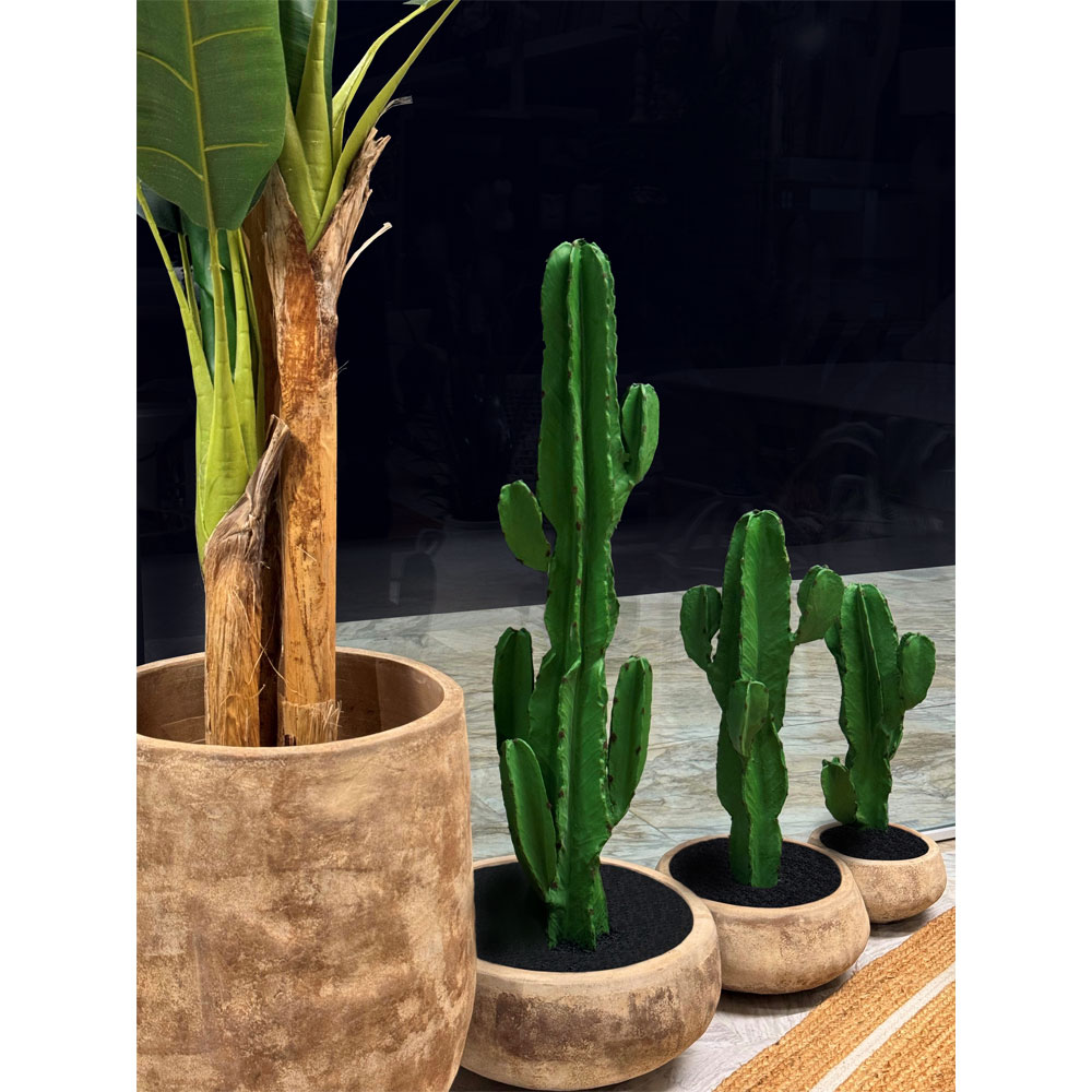 CANDELABRA CACTUS ΦΥΤΟ ΤΕΧΝΗΤΟ ΣΕ ΓΛΑΣΤΡΑ 70 PU ΠΡΑΣΙΝΟ