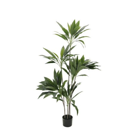 VELVET TREE ΔΕΝΤΡΟ ΤΕΧΝΗΤΟ ΣΕ ΓΛΑΣΤΡΑ 140 PVC ΠΡΑΣΙΝΟ ΜΑΥΡΟ ΤΣΙΜΕΝΤΟ - Τροπικα και Ιδιαιτερα Τεχνητα φυτα