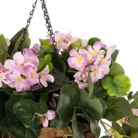 BEGONIA HANGING PLANT 20639 Τεχνητό Κρεμαστό Διακοσμητικό Φυτό Βιγόνια Π75 x Μ75 x Y80cm -  Sticky 3