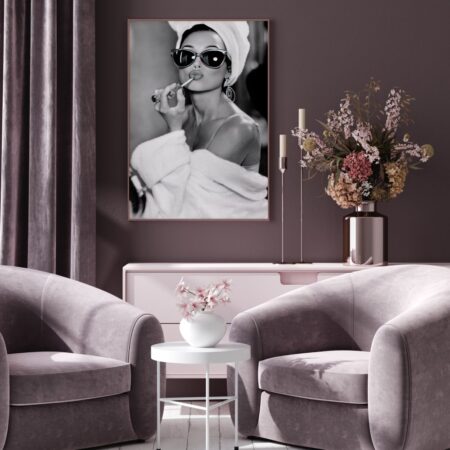 Πόστερ AUDREY HEPBURN LIPSTICK - Πορτραιτα - Φιγουρες
