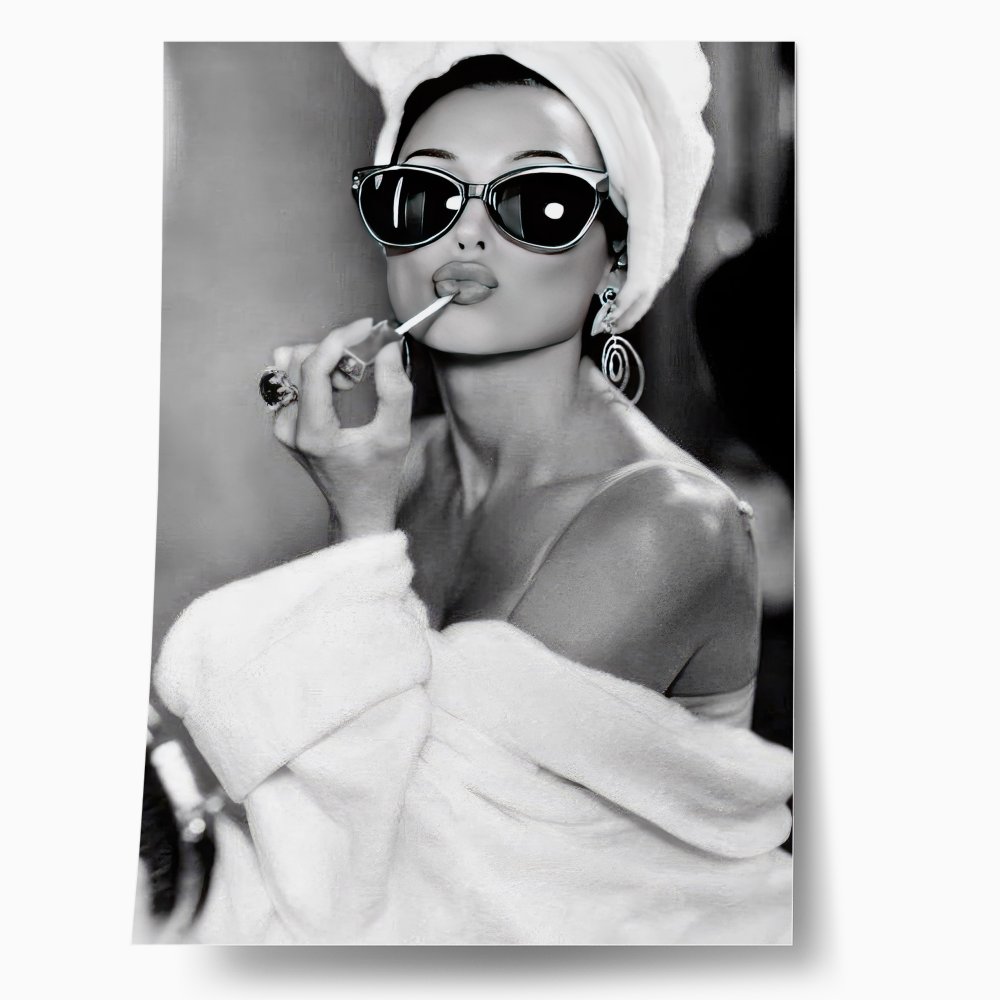 Πόστερ AUDREY HEPBURN LIPSTICK