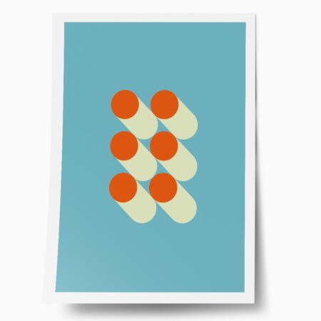 Πόστερ BAUHAUS SIX CIRCLES - Abstract - Αφηρημένα Sticky 1
